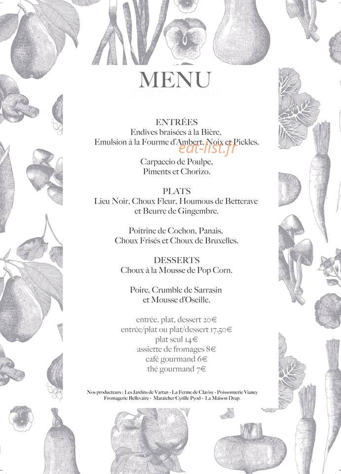 Ravigote — carte page 1