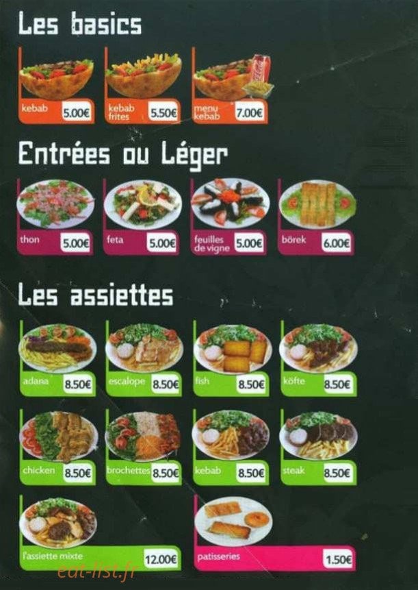 Restaurant mosaique — carte page 2