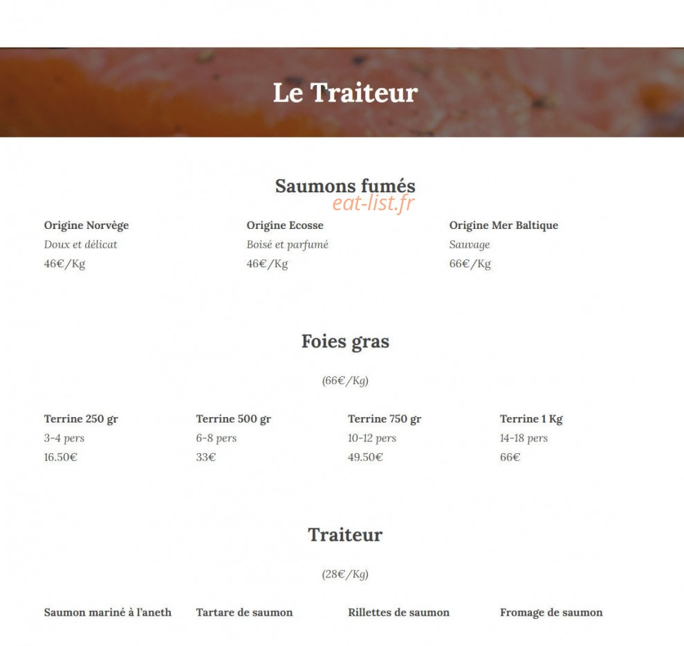 Saumon et Cie — carte page 2