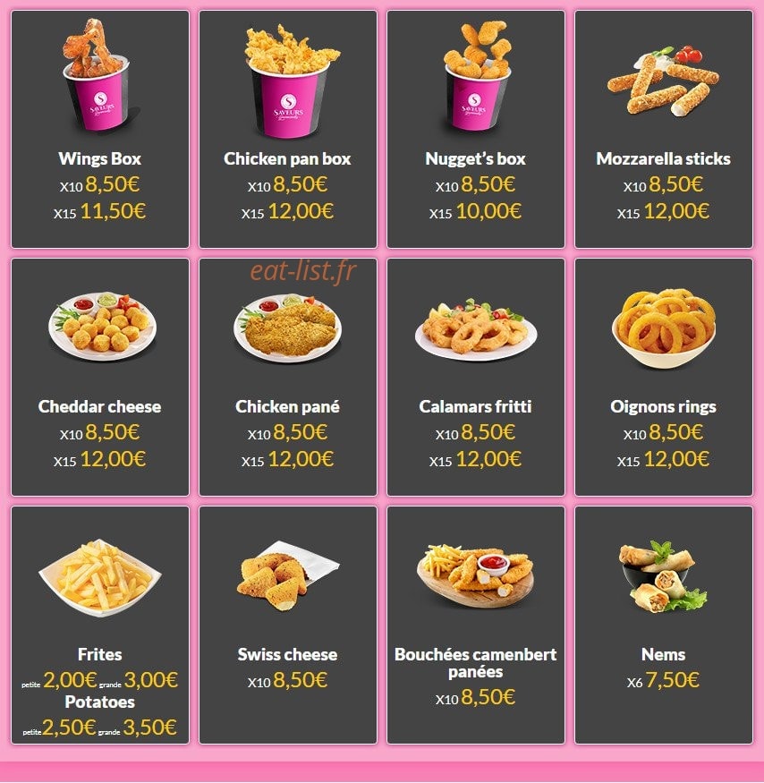 Saveurs Gourmandes — carte page 5