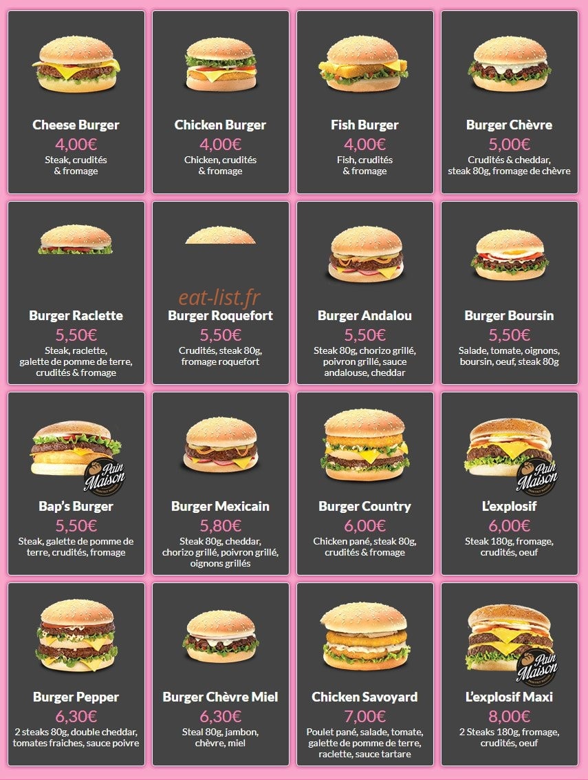 Saveurs Gourmandes — carte page 1
