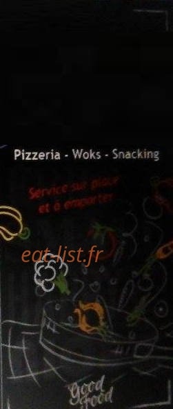 Snack du Tram — carte page 1