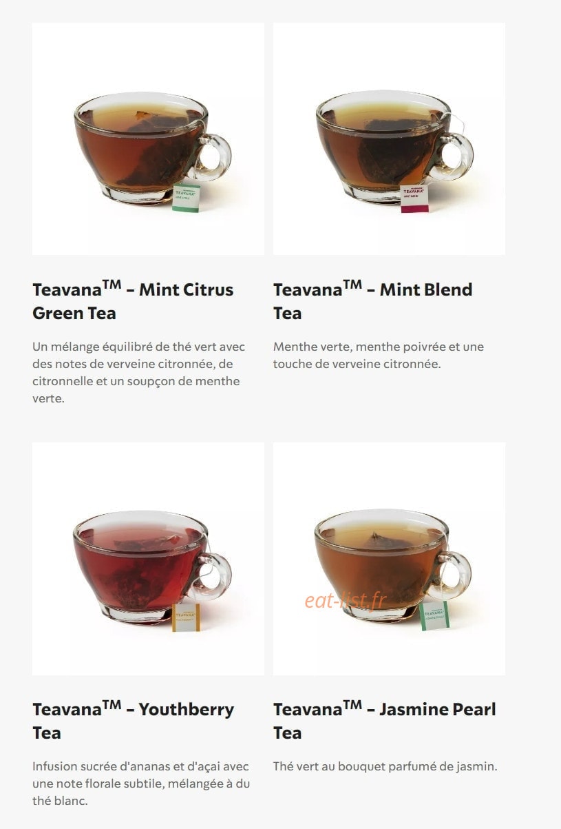 Starbucks Coffee — carte page 30