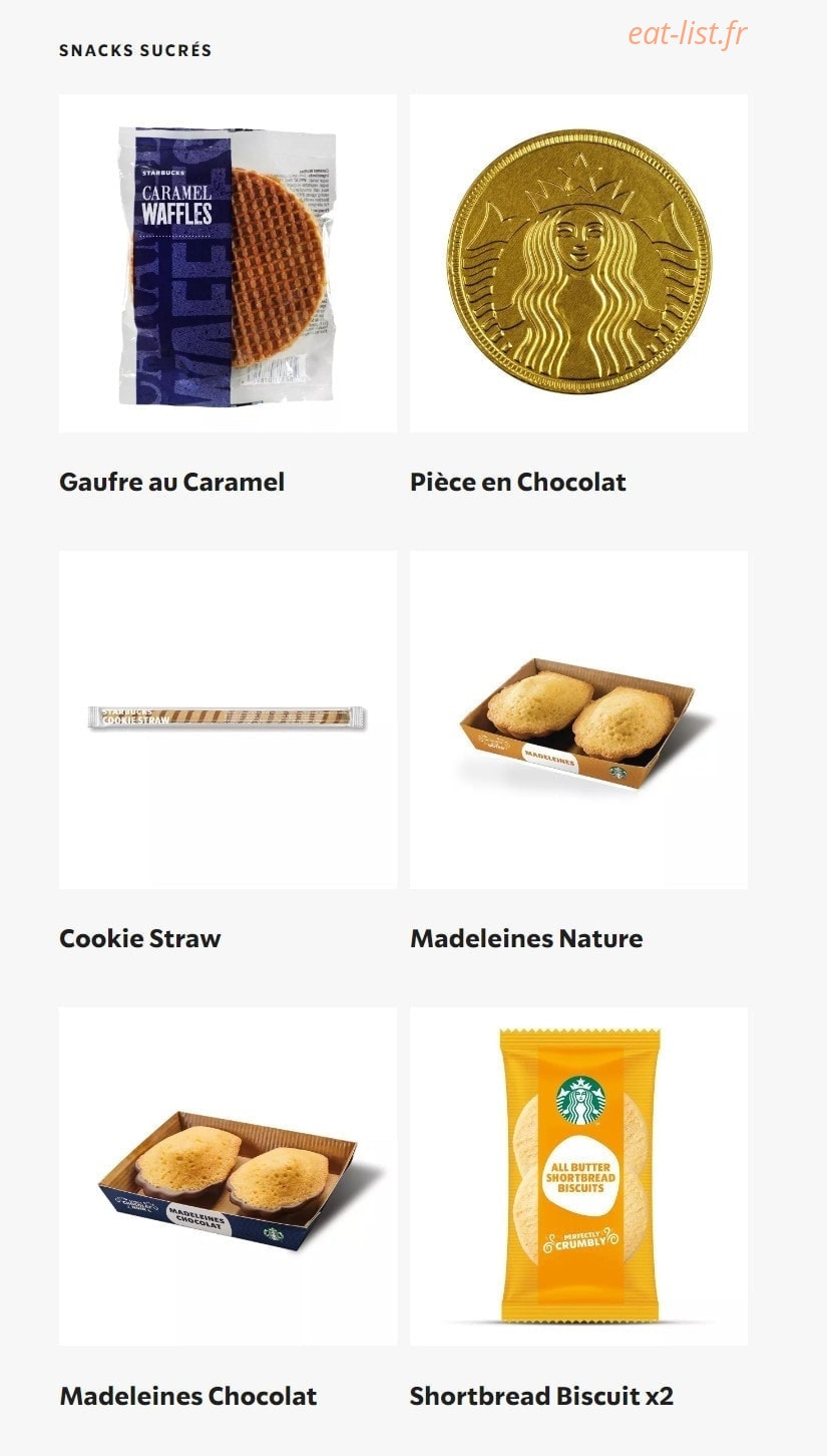 Starbucks Coffee — carte page 12