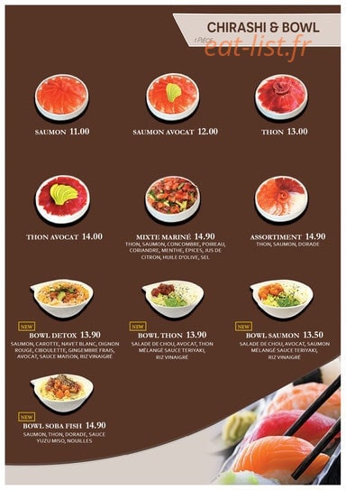 Sushi Love — carte page 12