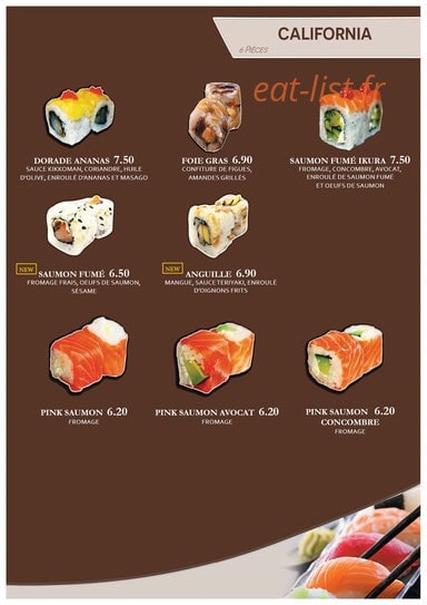 Sushi Love — carte page 10