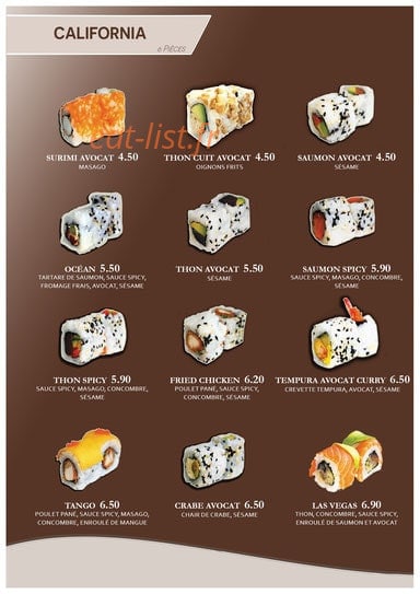 Sushi Love — carte page 9