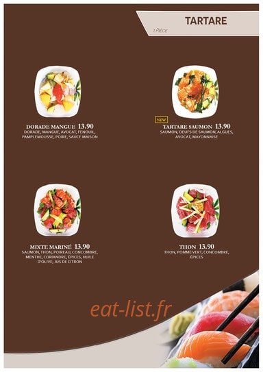 Sushi Love — carte page 14