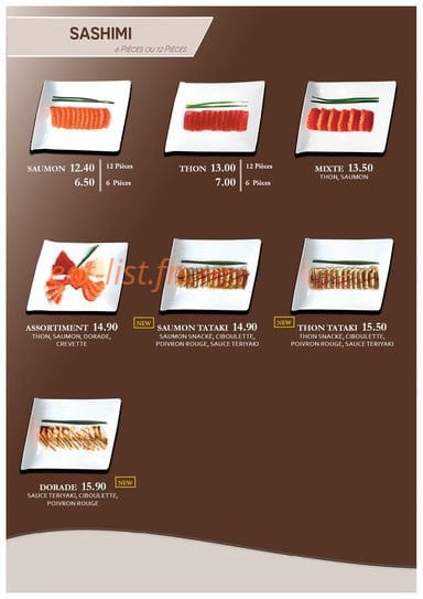 Sushi Love — carte page 13