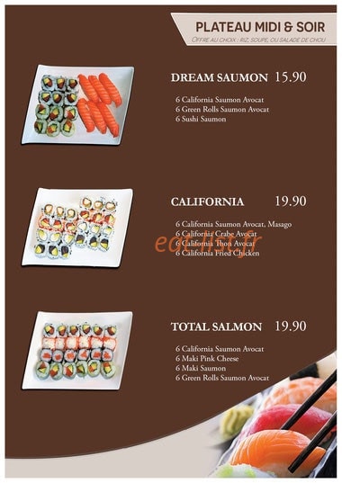 Sushi Love — carte page 2