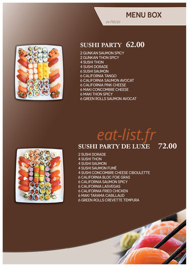 Sushi Love — carte page 4