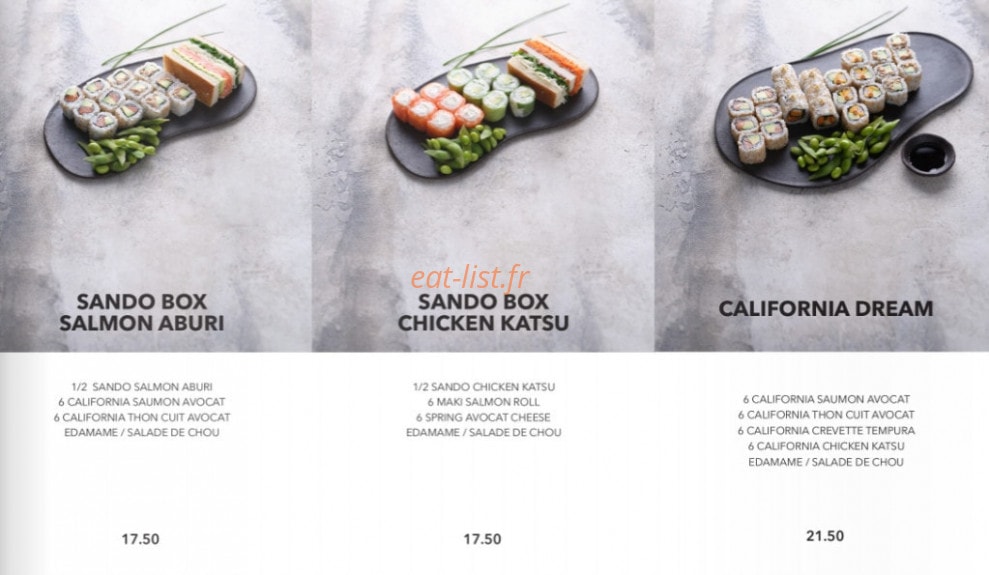 Sushi Shop — carte page 11
