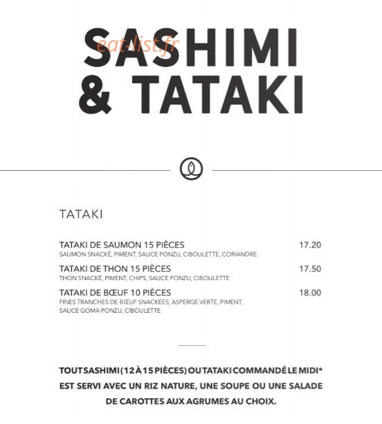 Sushi Shop — carte page 28