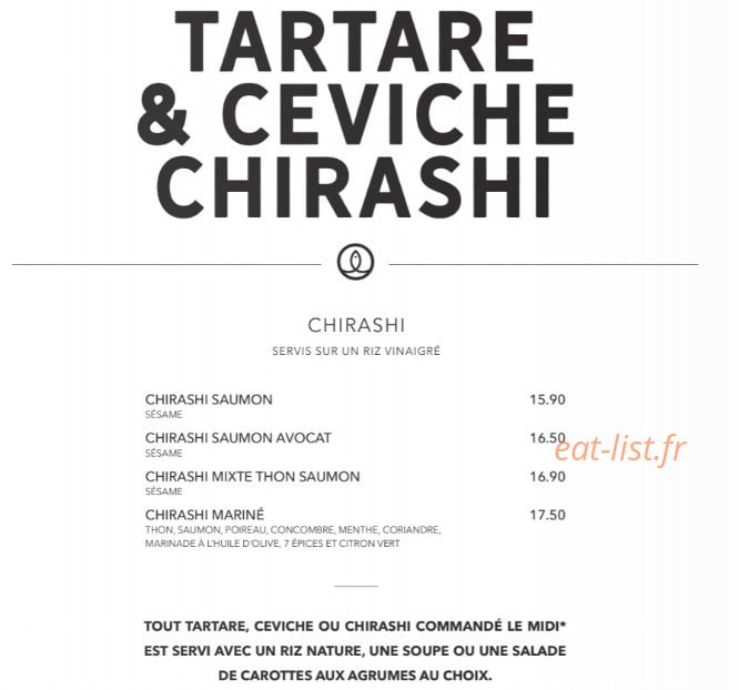 Sushi Shop — carte page 30