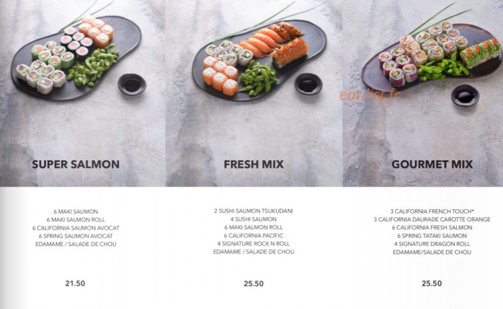 Sushi Shop — carte page 12