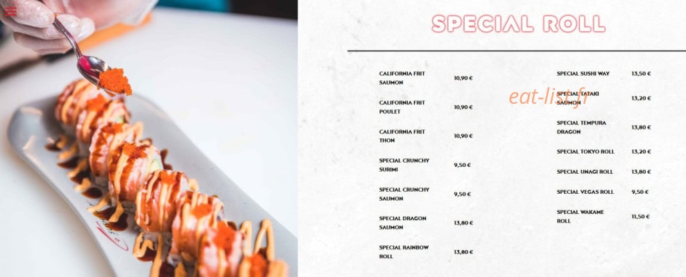 Sushi Way — carte page 6
