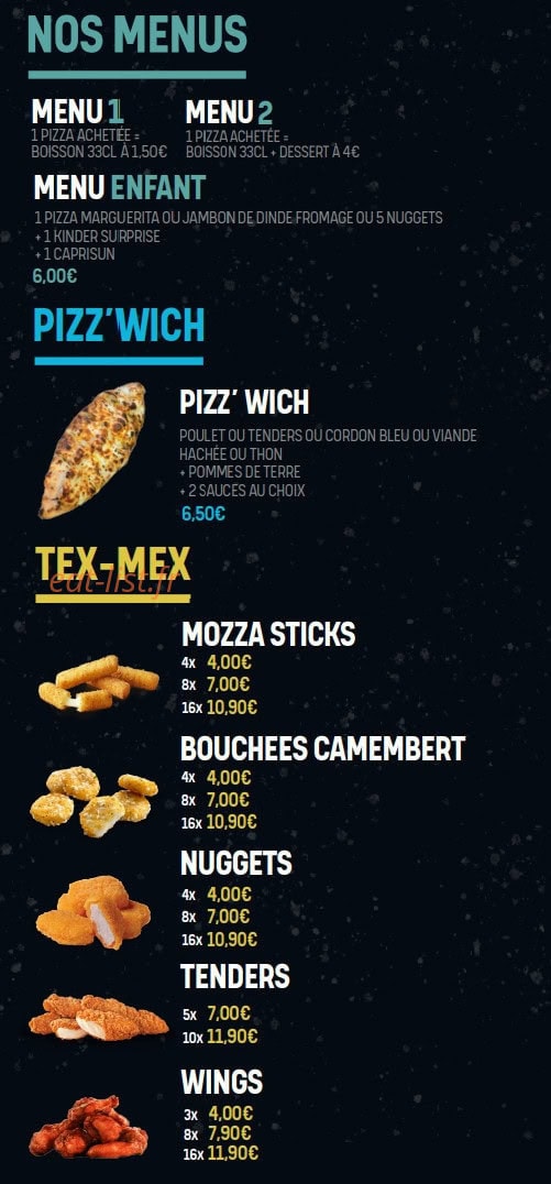 Ta5ty Pizza — carte page 3