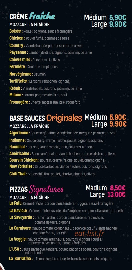 Ta5ty Pizza — carte page 5