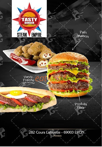 Tasty burger — carte page 1