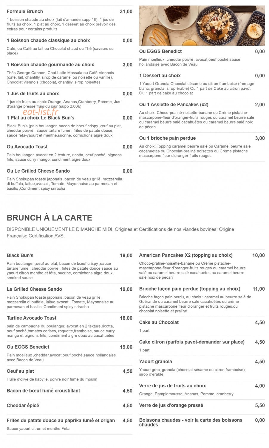 Thank Me After à Lyon 3 menu et photos