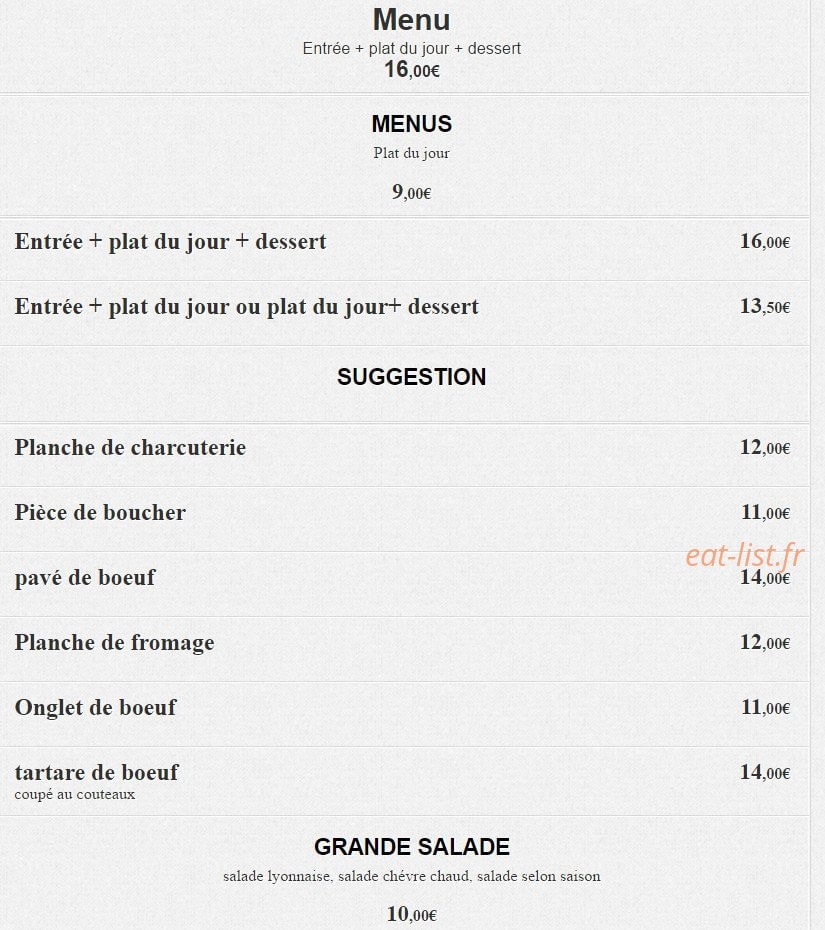 Une histoire de goût — carte page 1