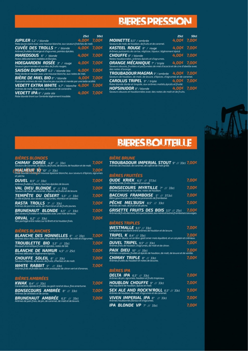 Volle Petrol — carte page 2