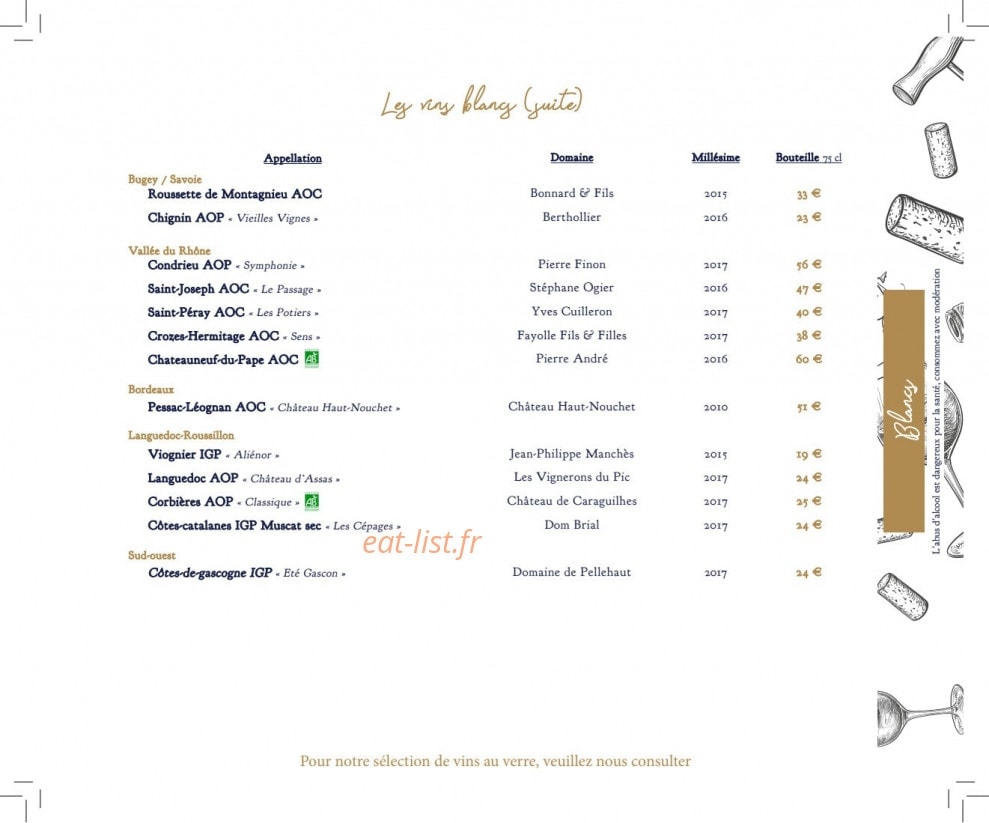 Bistrot Orcia — carte page 8