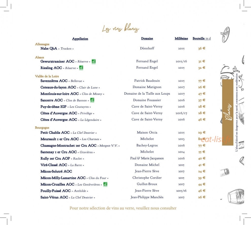 Bistrot Orcia — carte page 7