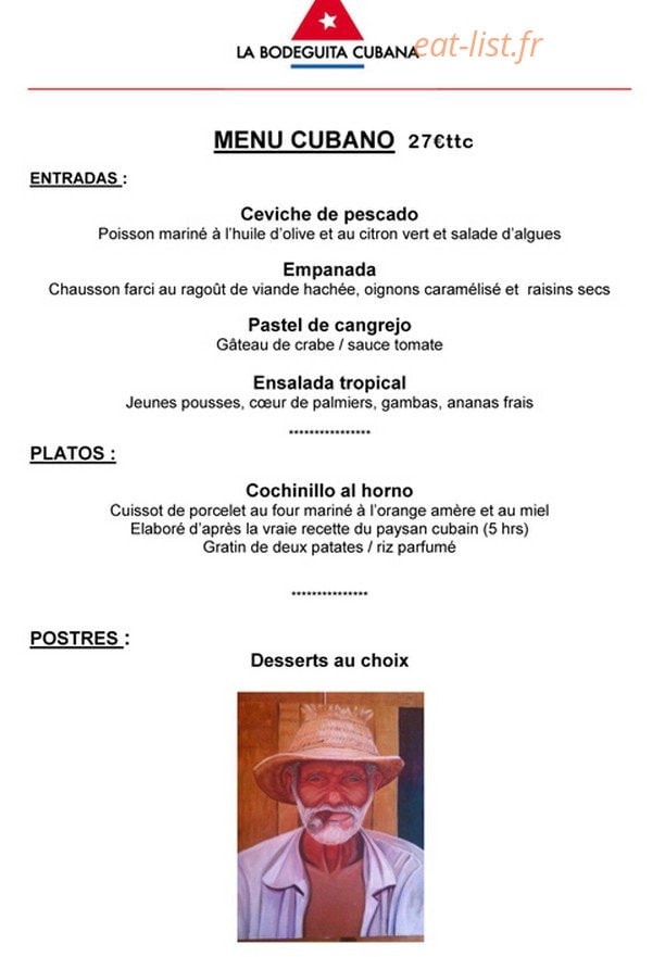 Bodeguita Cubana — carte page 2