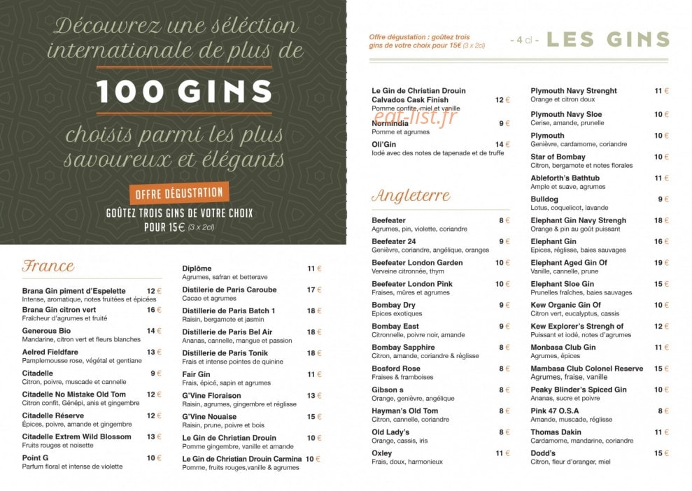 Café Chantecler — carte page 5