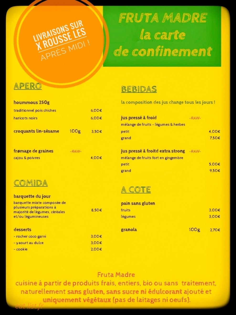 Fruta Madre — carte page 1