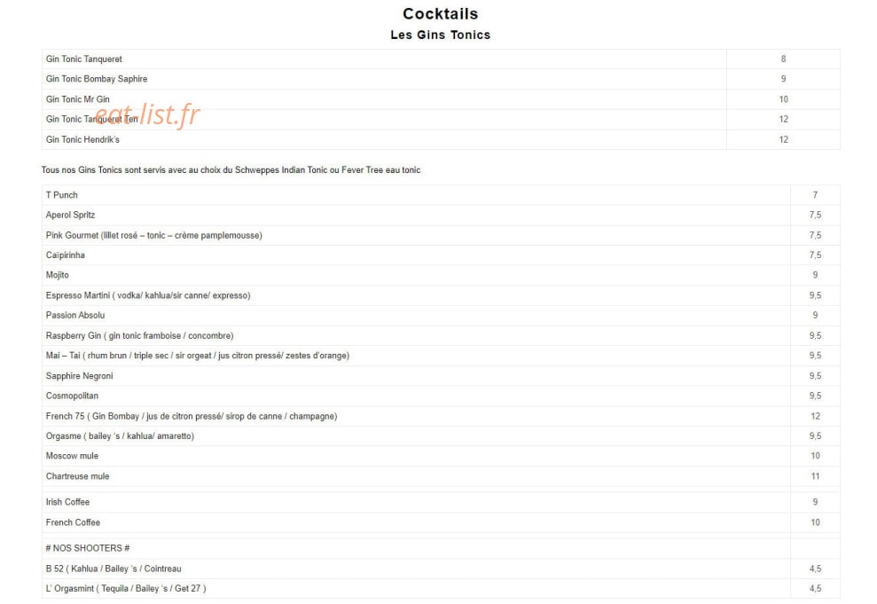 Gourmet croix rousse — carte page 5