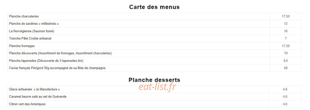 Gourmet croix rousse — carte page 1