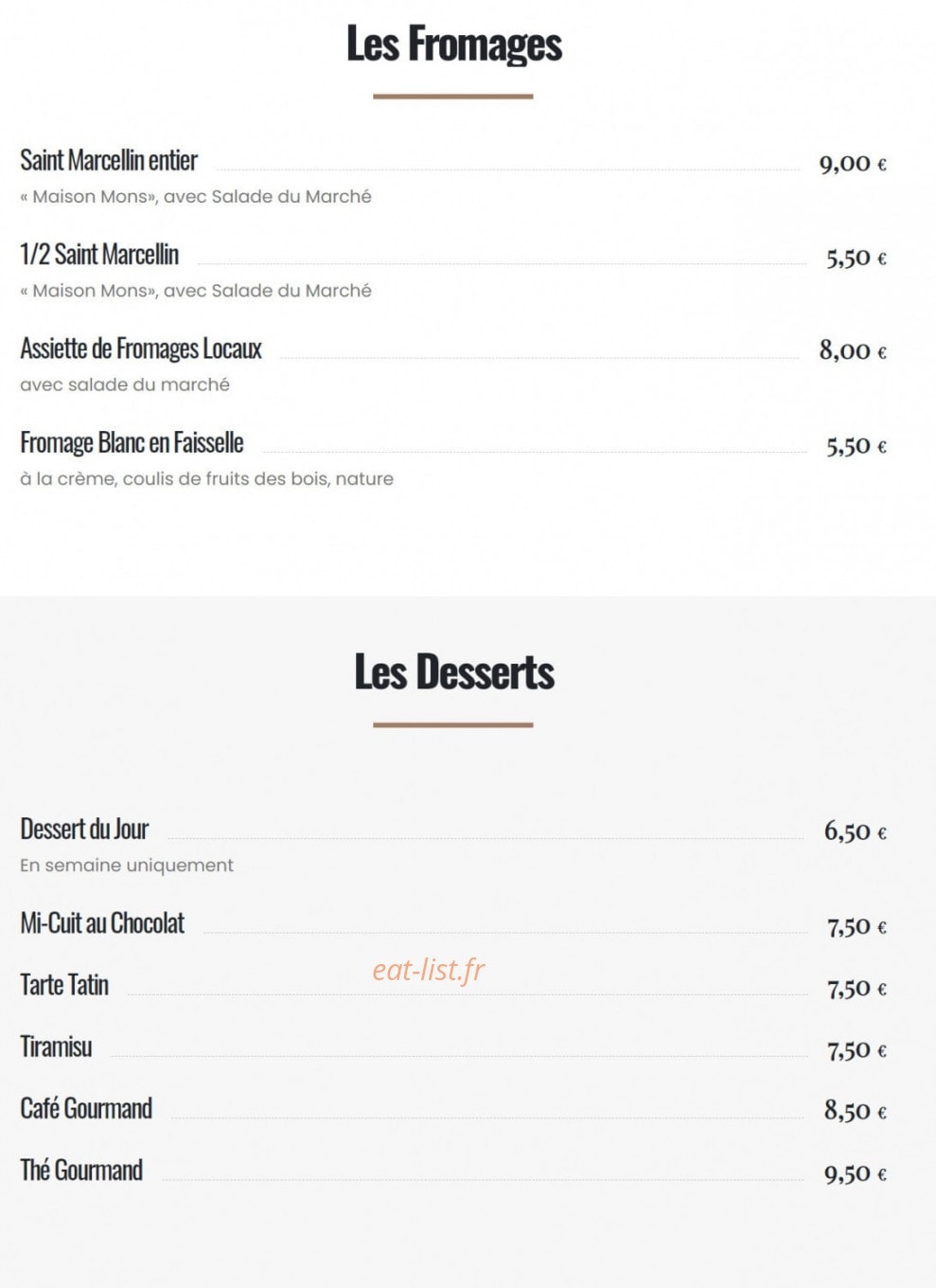 Grand café de la soierie — carte page 6