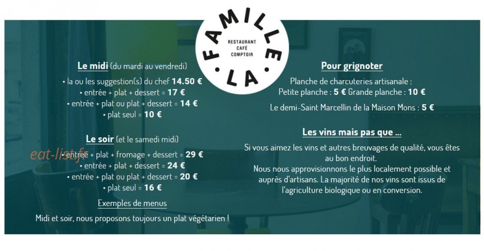 La Famille — carte page 1