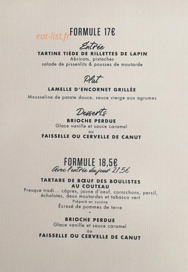 Les Boulistes — carte page 1