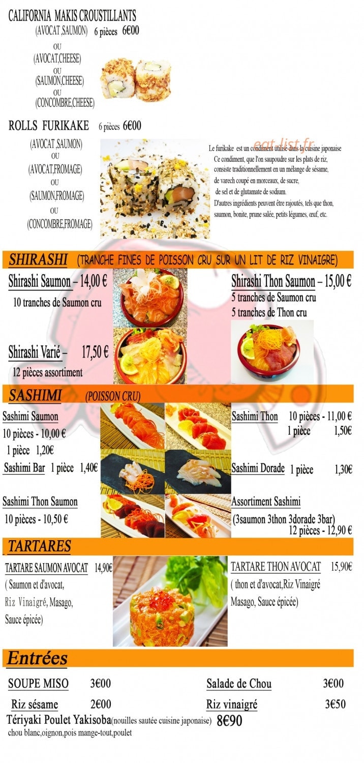 Ma Sushi — carte page 6