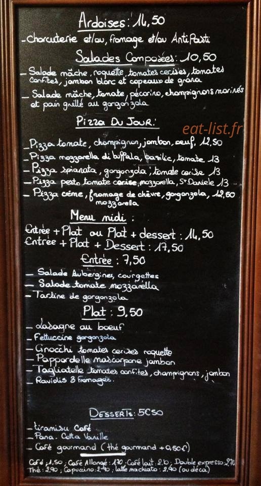 Pasta Luna — carte page 1