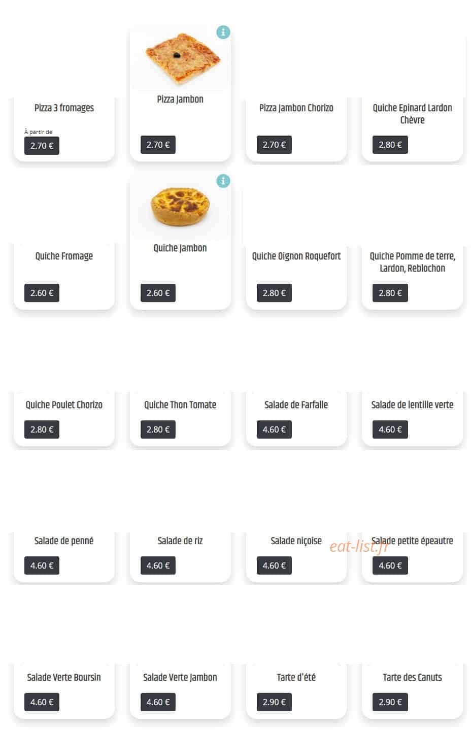 Pâtisserie des Canuts — carte page 3