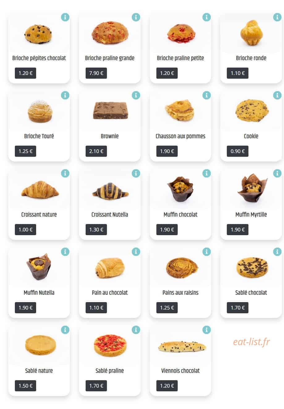 Pâtisserie des Canuts — carte page 5