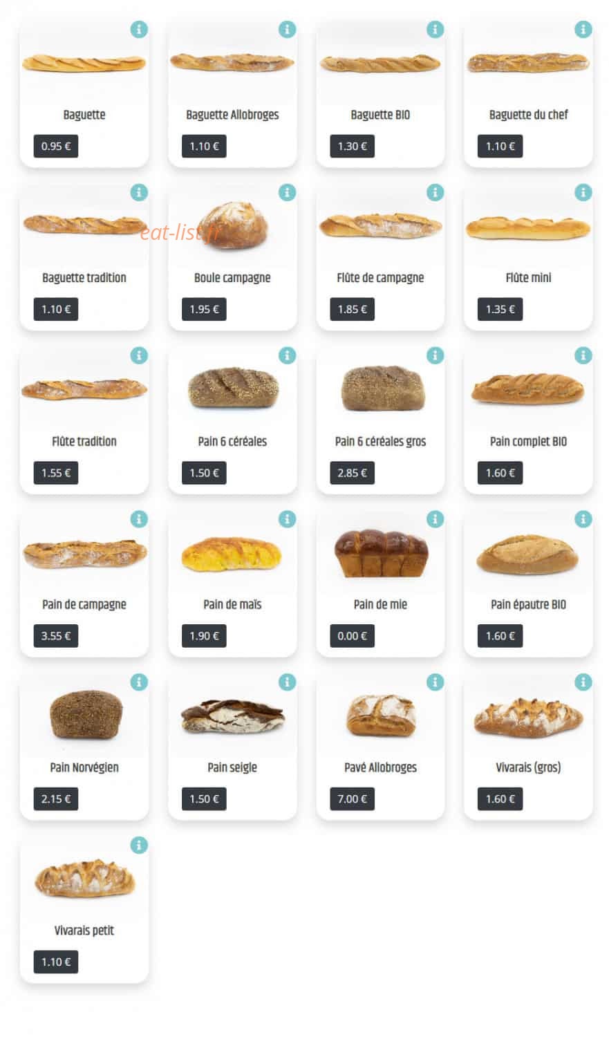 Pâtisserie des Canuts — carte page 7