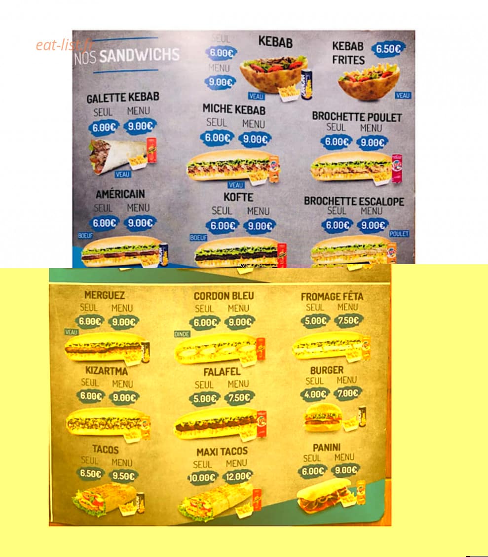 Restaurant Roney — carte page 2