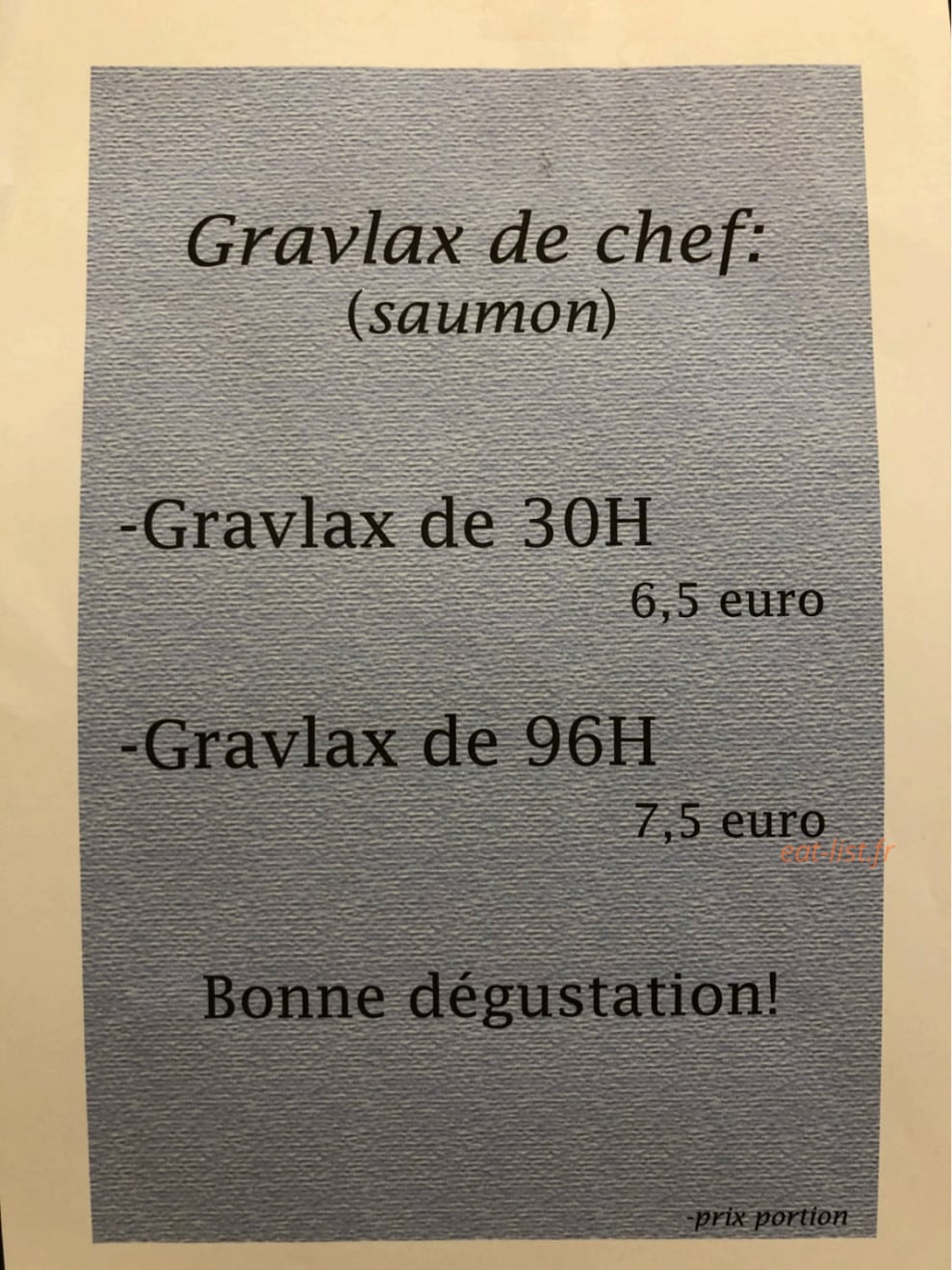 Salade addict — carte page 2