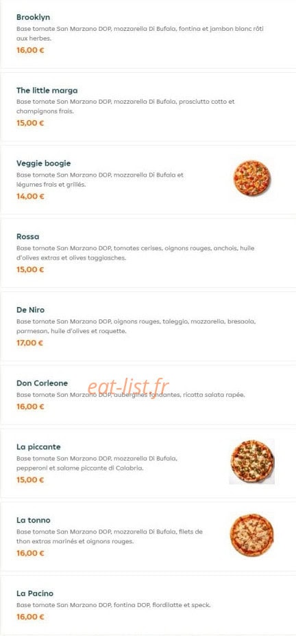 The Little Italy — carte page 2