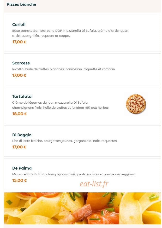 The Little Italy — carte page 3