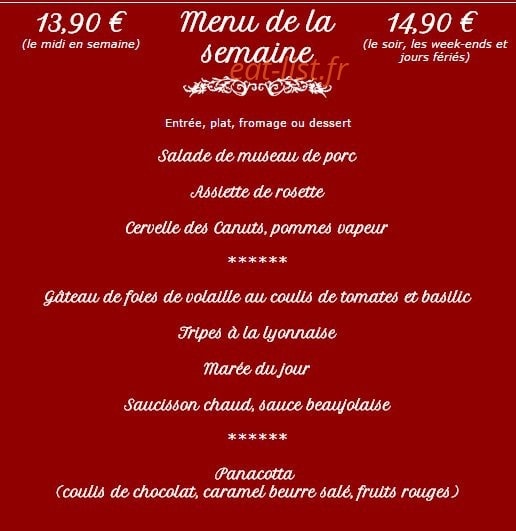 Au comptoir les gones — carte page 3