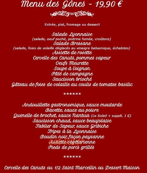 Au comptoir les gones — carte page 4