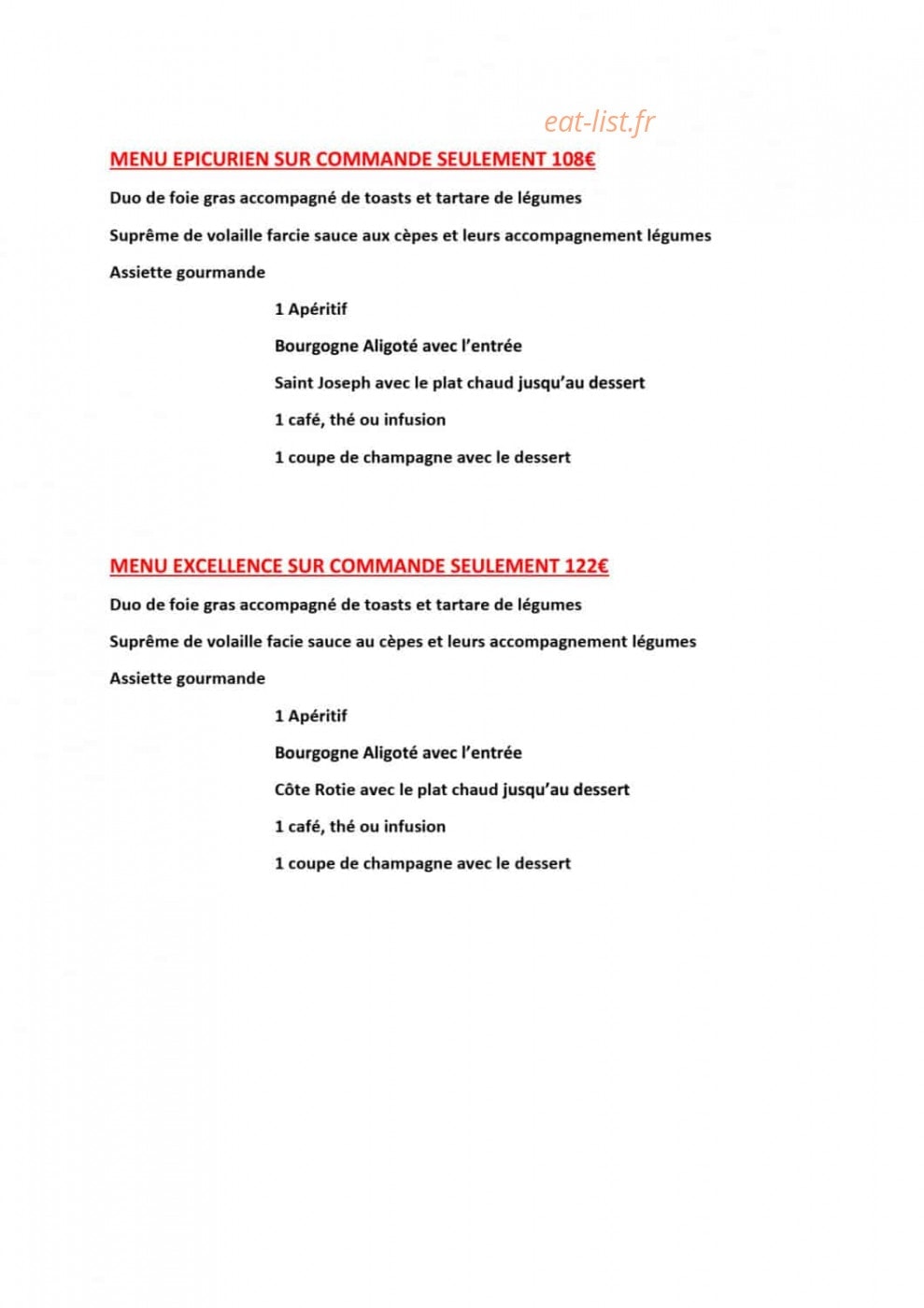 Au pied dans l'plat — carte page 2
