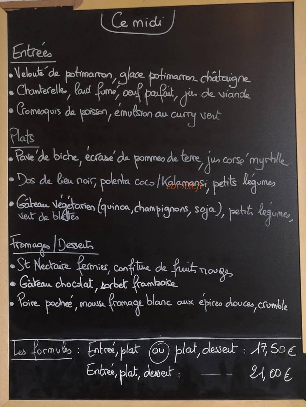 Aux Bons Sauvages — carte page 1