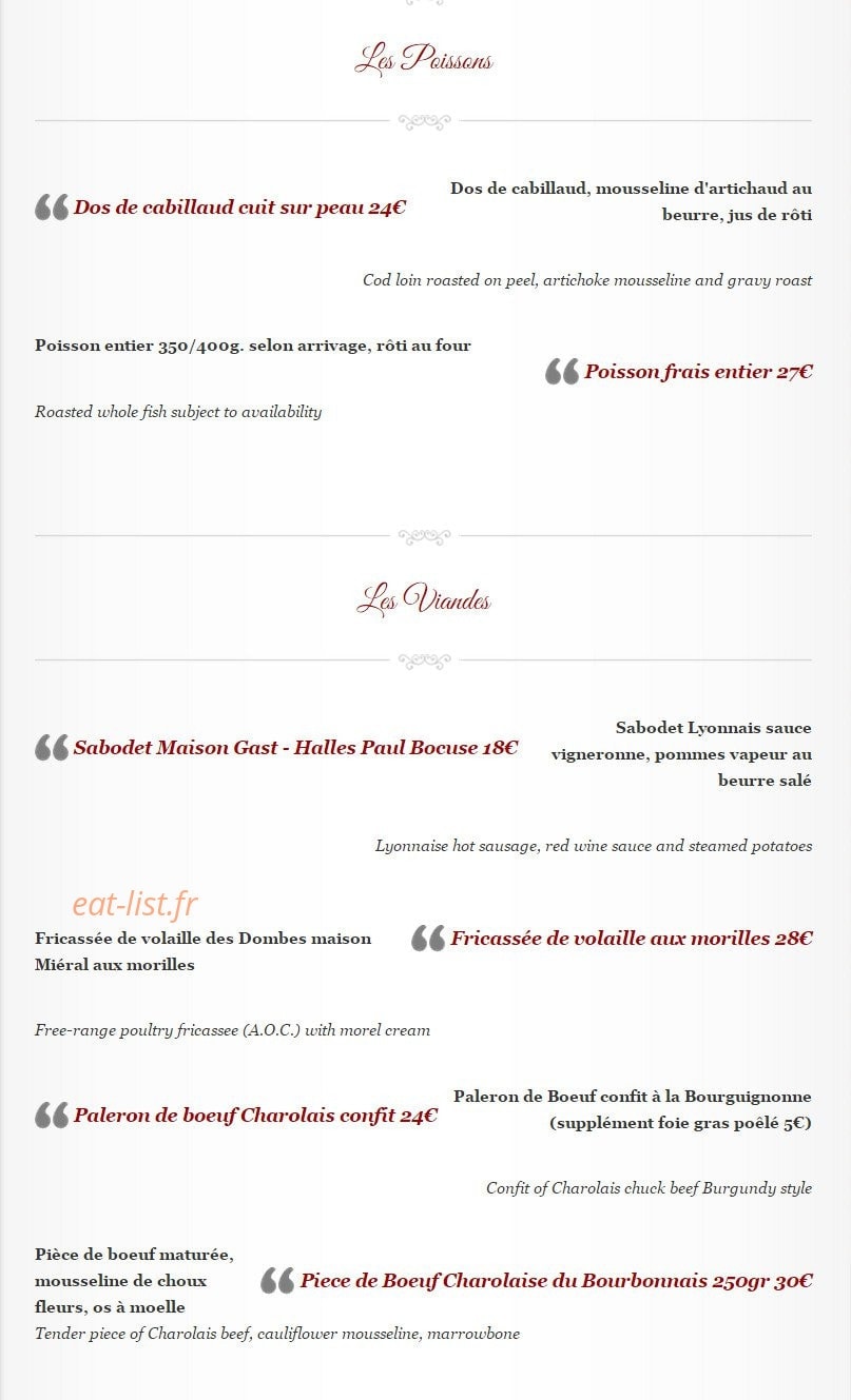 Aux Trois Maries — carte page 6